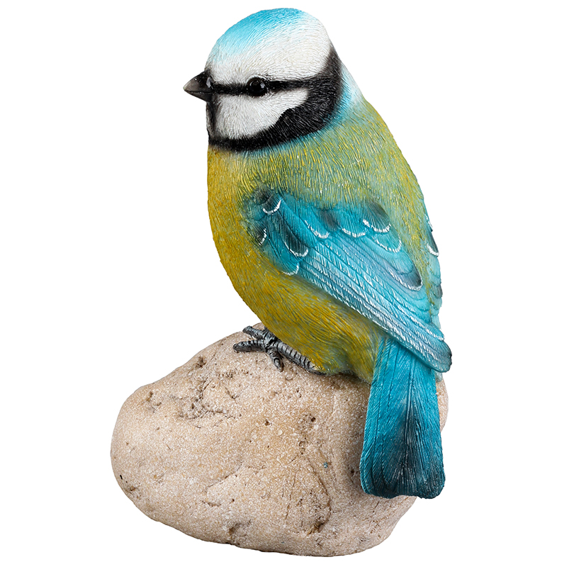 Decoración Jardín Pájaro Petirrojo Piedra