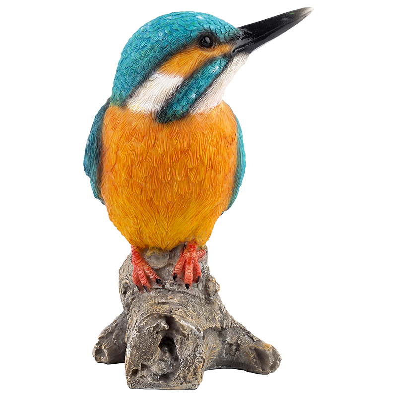 Decoración Jardín Pájaro Rey Pescador Piedra