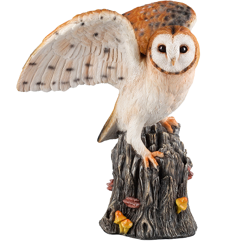 Decoración Jardín Lechuza Tronco