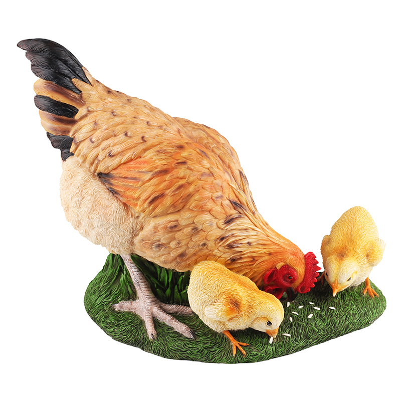 Decoración Jardín Gallina