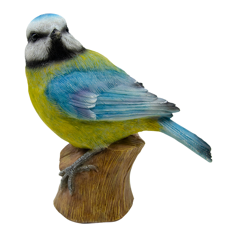 Decoración Jardín Pájaro Herrerillo Altura 13 Cm