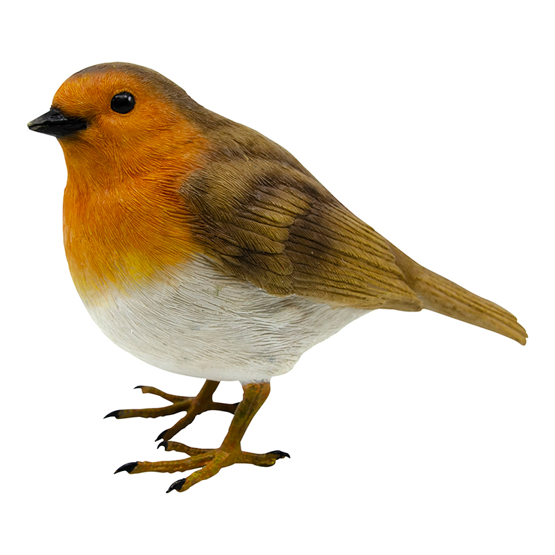 Decoración Jardín Pájaro Petirrojo Altura 11 Cm