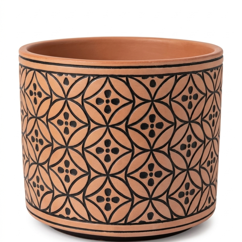 Maceta Terracota estilo artesanal #1